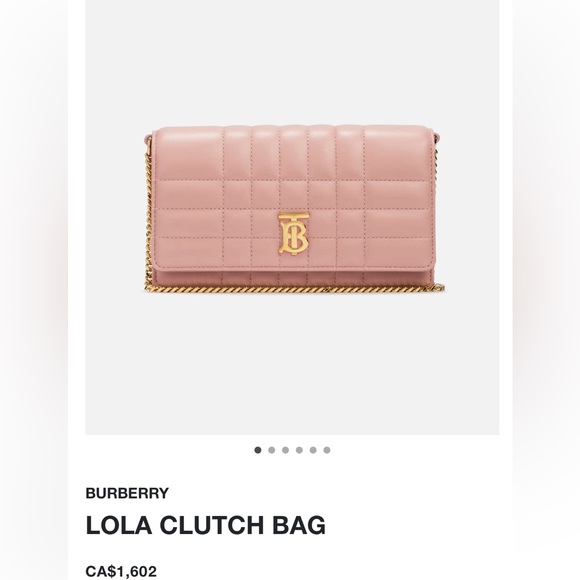 Burberry Lola clutch bag New - baby pink - Picture 9 of 9